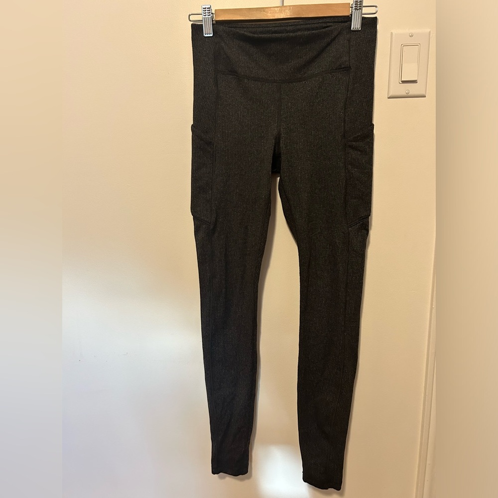 Lululemon Wunder Under Brushed leggings with side pocket